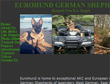 Tablet Screenshot of eurohund.com